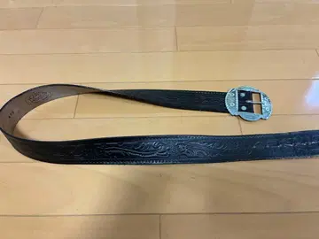 ACE WESTERN BELTS 사이즈 34 엠보 가죽 벨트
