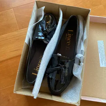 Lince 새상품 에나멜 태슬 로퍼 38 스페인산 통굽