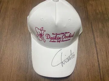 이와이 치렌 프로 사인 포함 다이킨 오키드 여성용 골프 캡
