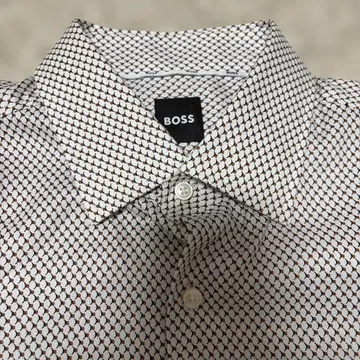 BOSS 기하학 패턴 긴팔 셔츠 M 사이즈