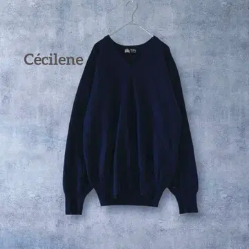 [세실] 캐시미어 100% V넥 니트 스웨터 긴팔