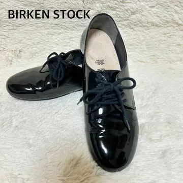 [ 새상품급 ] 버켄스탁 소른더스 에나멜 레이스업 슈즈 23 블랙