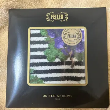 FEILER 유나이티드 애로우즈 손수건 스트라이프 꽃무늬