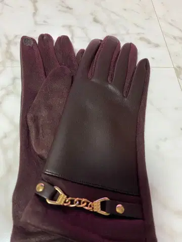 새상품 가죽 스웨이드 장갑 그로브 액세서리 장식 스마트폰 사용 가능