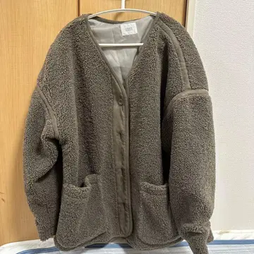 LOWRY'S FARM 보아 자켓 사이즈 F 그레이