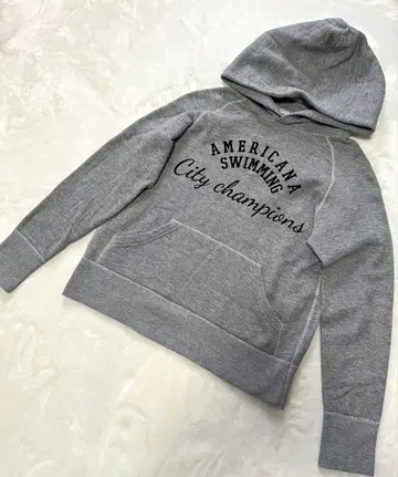 Americana 후드티 맨투맨 후드티 그레이 일본제