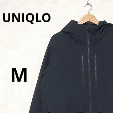 유니클로 하이브리드 다운 파카 M 사이즈 블랙