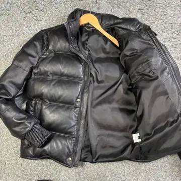 [ 새상품급 ] 램 가죽 다운 자켓 블랙 M 사이즈 양가죽 한국제