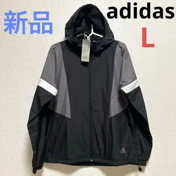 아디다스 여성용 바스락 윈드 브레이커 속기모 후드티 L