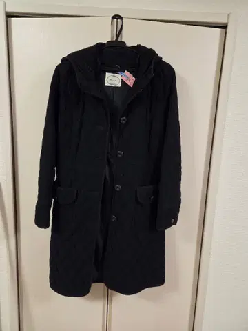 퀼팅 코트 네이비