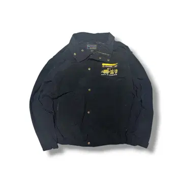 80s 기업계 나일론 자켓 자수 블루종
