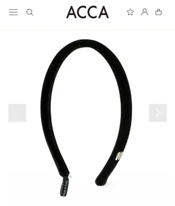 acca 벨벳 리본 헤드밴드 머리띠 벨로아