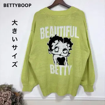 새상품급 빅 사이즈 BETTYBOOP 니트 가디건