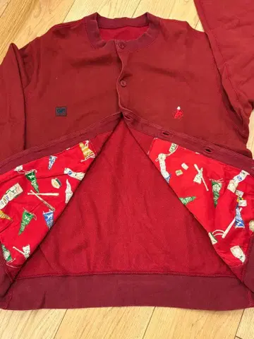 PAPAS 파파스 가디건 맨투맨 긴팔 보르도