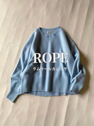 로페 ROPE 라무 울 캐시미어 크루넥 니트