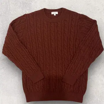 UNITED ARROWS 울 100% 케이블 니트 스웨터 L