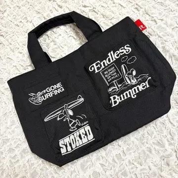 PEANUTS x ROOTOTE 스누피 토트백 블랙