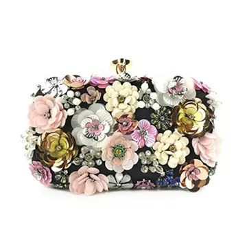 디너 파티백 꽃무늬 클러치백