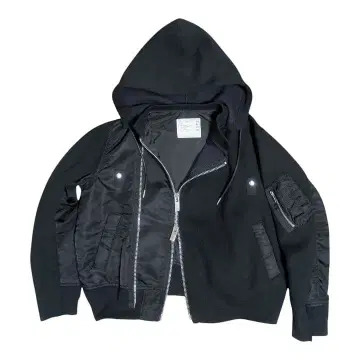 sacai 스펀지 후드 맨투맨 사이즈 1 사카이 블루종 후디