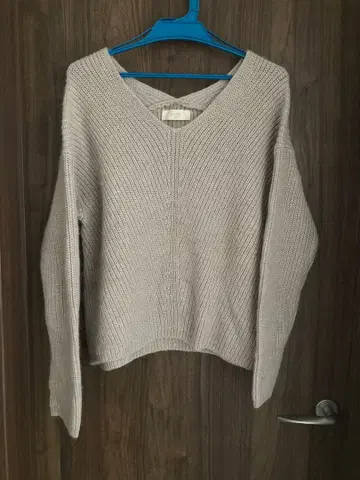 B MING by BEAMS 그레이 계열 V넥 니트 스웨터 긴팔 F