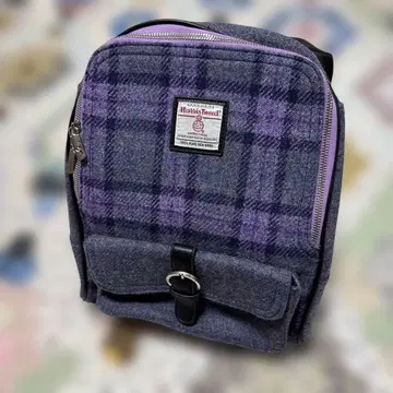Harris Tweed GLEN APPIN 퍼플 계열 체크 백팩