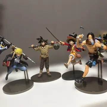 손오공 루피 에이스 사보 피규어 세트