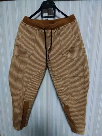 차이하네 스트라이프 캐주얼 스트레치 팬츠 프리 사이즈