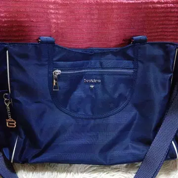 bestikeu 네이비 숄더백 별 패턴