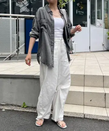 [새상품] Jena espace merveilleux 텐셀 데님 셔츠