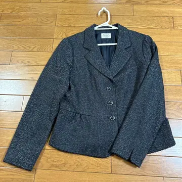 앨리스버리 L 다크 그레이 트위드풍 블레이저 겉옷