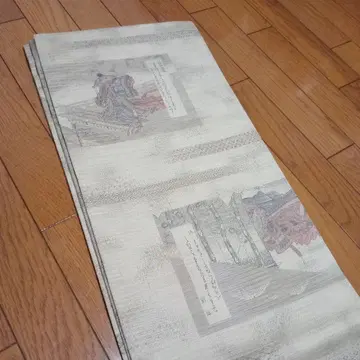 전통적인 우키요에 디자인 후쿠로 오비