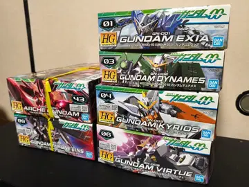 HG 건담 더블오 시리즈 6개 세트 아르케 스로네 큐리오스