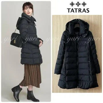 [ 752 ] 타트라스 후드 부착 롱 다운 코트 빅 사이즈 블랙 3