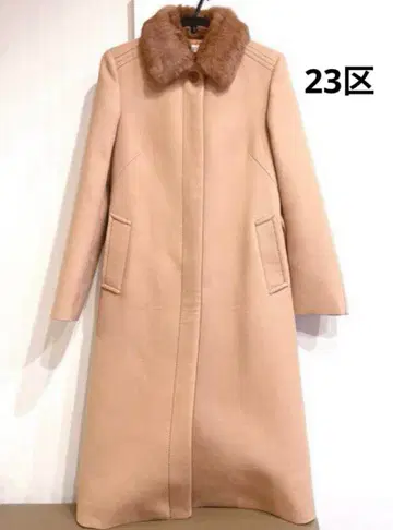 23구 퍼 트리밍 롱 코트 사이즈 38