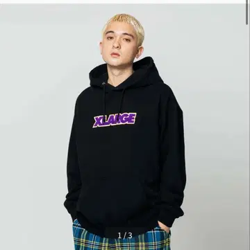 XLARGE 투톤 스탠다드 로고 풀오버 후드 맨투맨 [ 레어 컬러 ]