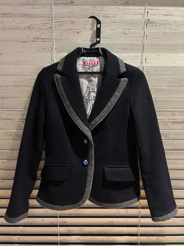 네이비 테일러드 자켓 40