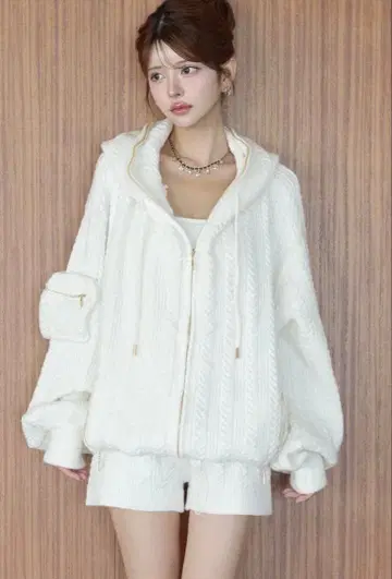 randy 니트 카고 셋업 화이트 s