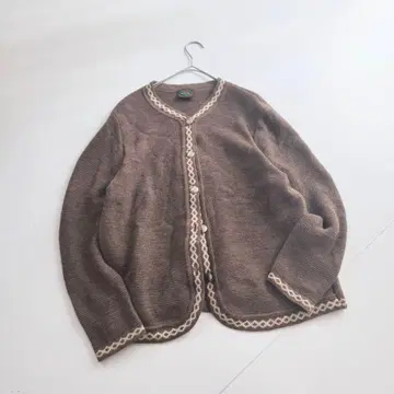 빈티지 티롤리안 니트 브라운 P