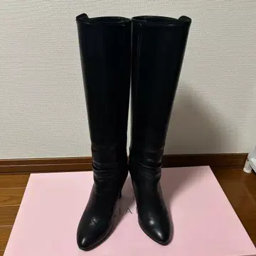 블랙 힐 포함 롱 부츠