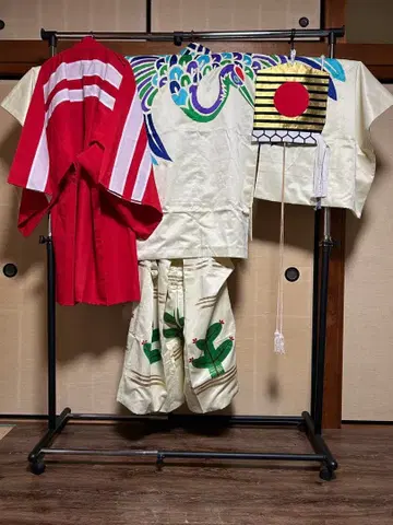 대중 연극 기모노 삼반소 무대 의상