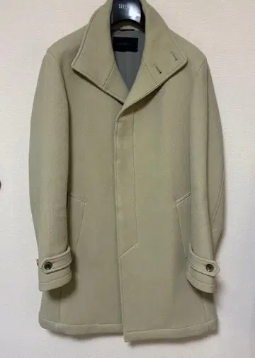 junhashimoto 베이지 체스터 코트 사이즈 3