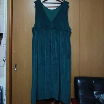 [ 사만사 모스모스 ] 앞뒤 착용 컷 벨로아 민소매 원피스 프리