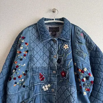 자수 데님 셔츠 자켓