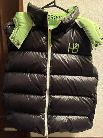 HYDROGEN H2J 다운 베스트 M 블랙/그린