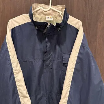 ellesse XL 나일론 자켓 네이비/화이트