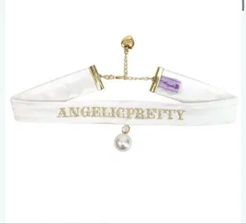 angelicpretty 로고 펄 초커 민트