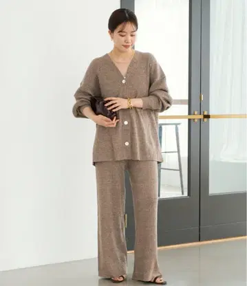 25ss plage jazz linen 가디건 팬츠 38 브라운