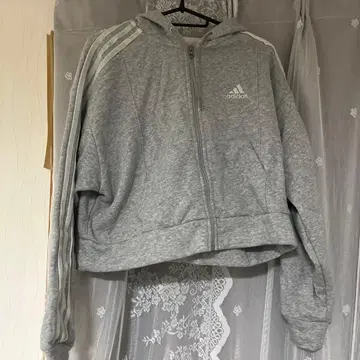 adidas 그레이 루즈핏 후드티 XL