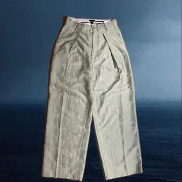 archive 00s 슬랙스 그린 kiko 스타일 턱인 초와이드