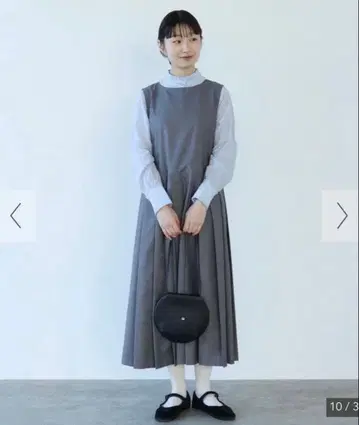 뷔르데사봉 T/R 플리츠 원피스